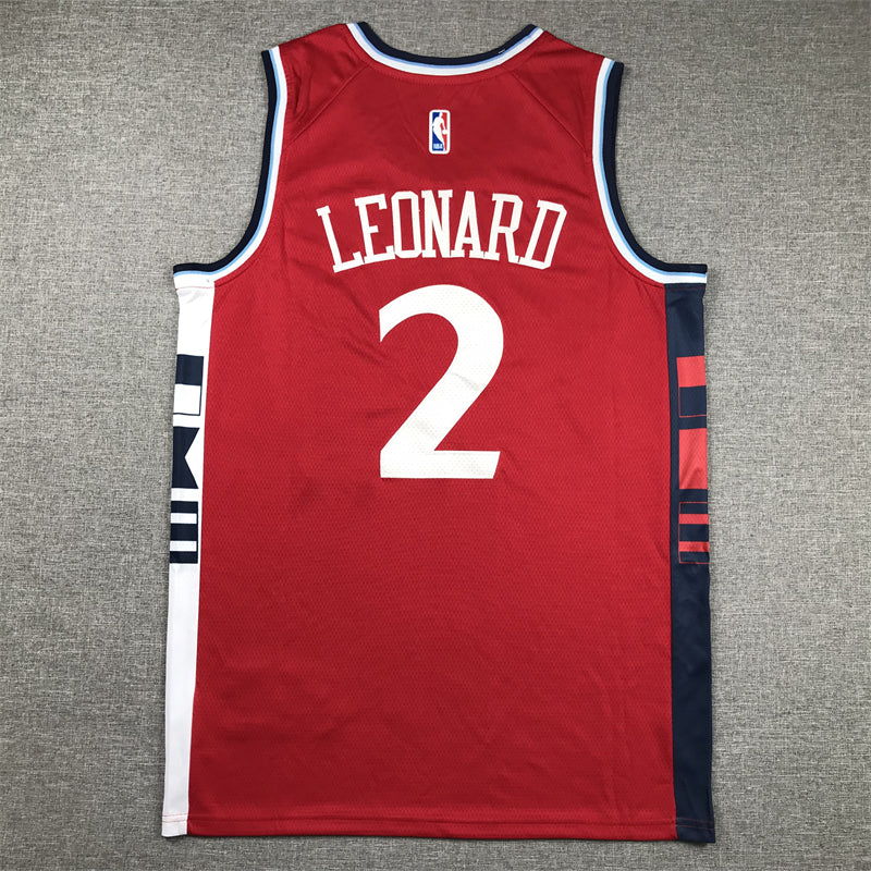 Men's LA Clippers Kawhi Leonard Red Swingman Jersey