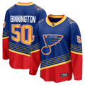 Men's St. Louis Blues Jordan Binnington Fanatics Royal Breakaway Jersey