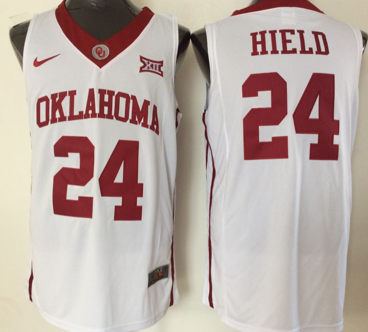 Men's Oklahoma Sooners Buddy Hield White Player Game Jersey