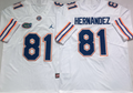 Men's Florida Gators Aaron Hernandez White Player Game Jersey
