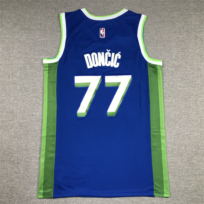 Men's Dallas Mavericks Luka Doncic Blue 2022/23 Swingman Jersey - City Edition