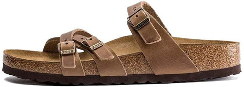 Birkenstock Franca Oiled Leather 1015931 Tobacco Brown Narrow Fit Sandals