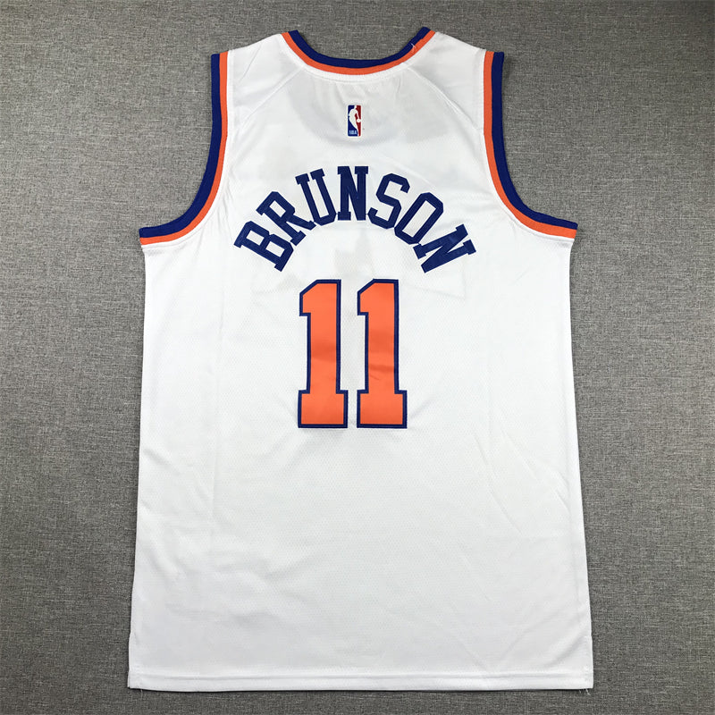Men's New York Knicks Jalen Brunson White Swingman Jersey - Association Edition