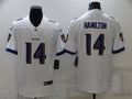 Men's Baltimore Ravens Kyle Hamilton White Game Jersey