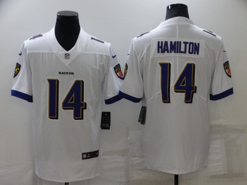 Men's Baltimore Ravens Kyle Hamilton White Game Jersey