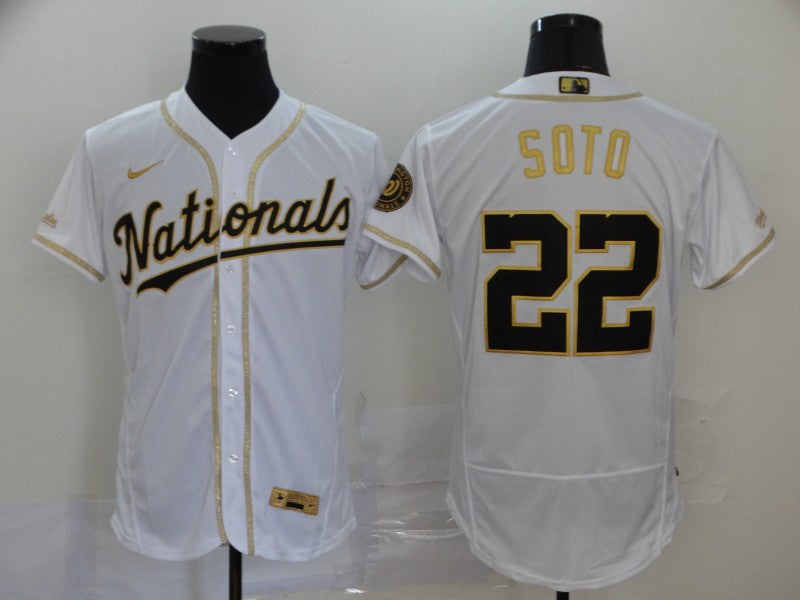 Men's Washington Nationals Juan Soto White Authentic Game Jersey