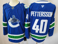 Men's Vancouver Canucks Elias Pettersson Fanatics Blue Home Premium Jersey