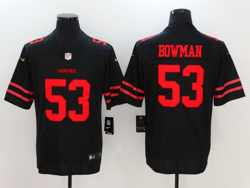 Men's San Francisco 49ers Navoro Bowman Black Game Jersey