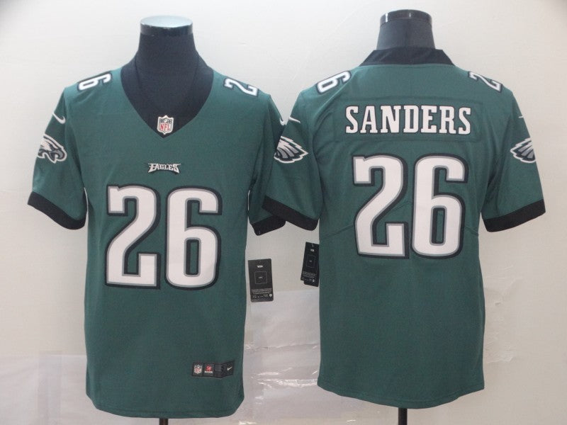Men's Philadelphia Eagles Miles Sanders Midnight Green Game Jersey