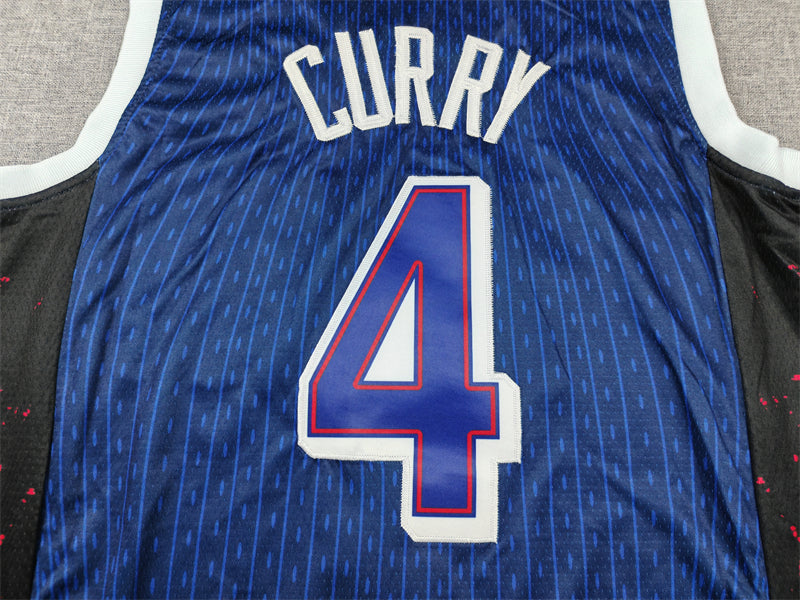 Men's 2024 USA Dream Team Stephen Curry Navy Authentic Player Jersey