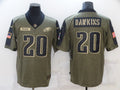 Men's Philadelphia Eagles Brian Dawkins Brown Team Game Jersey