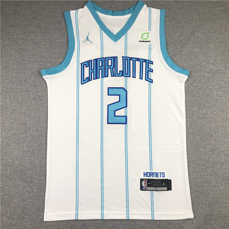 Men's Charlotte Hornets LaMelo Ball White 2020-21 swingman jersey