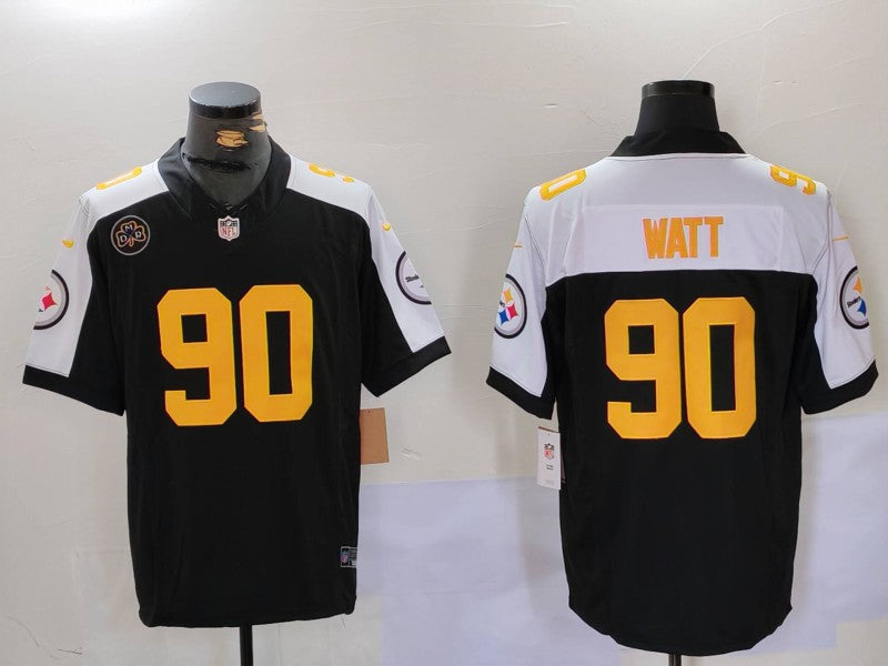 Men's Pittsburgh Steelers T.J. Watt Black Alternate Game Player Jersey