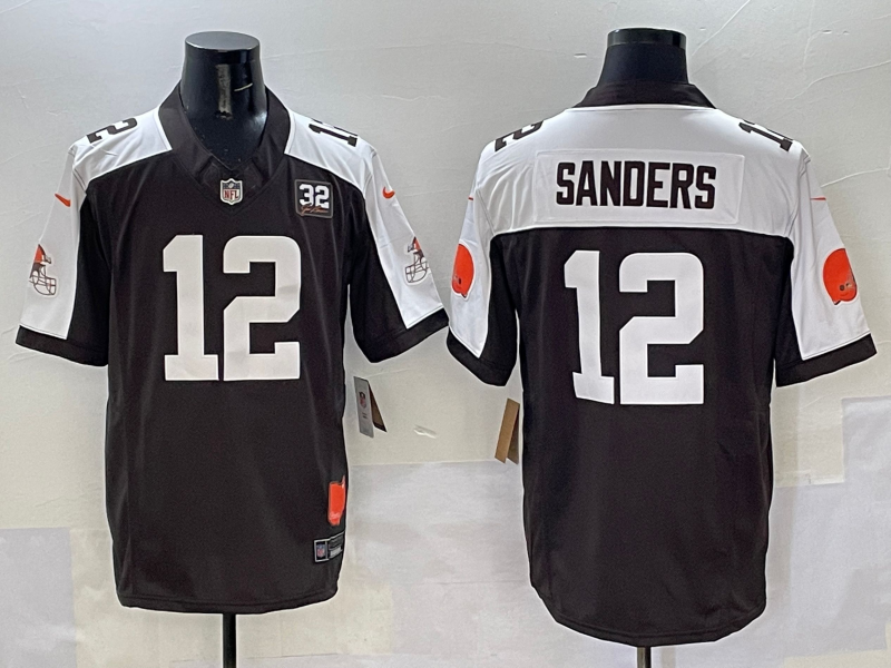 Men's Cleveland Browns Shedeur Sanders Brown Game Jersey