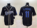 Men's Los Angeles Dodgers Roki Sasaki Black Game Jersey