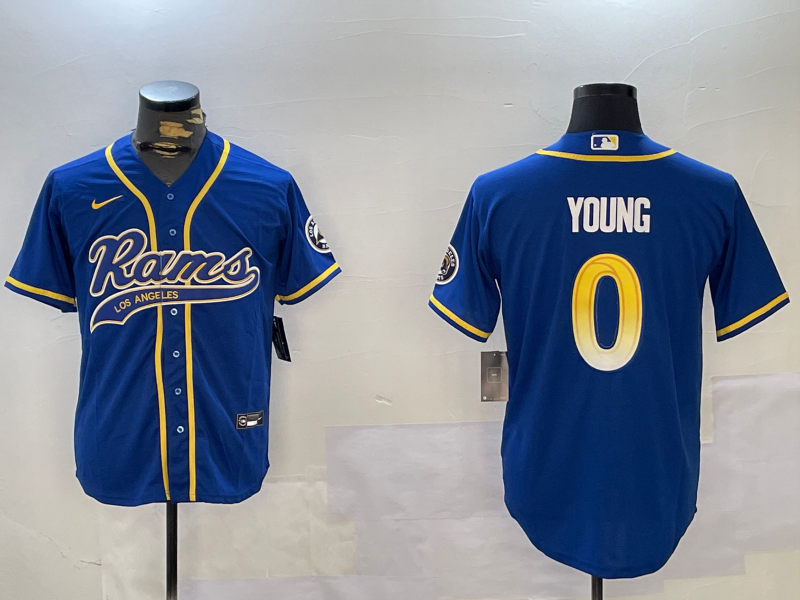 Men's Los Angeles Rams Byron Young Royal Game Jersey