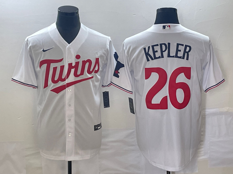 Men's Minnesota Twins Max Kepler White Home Replica Player Jersey