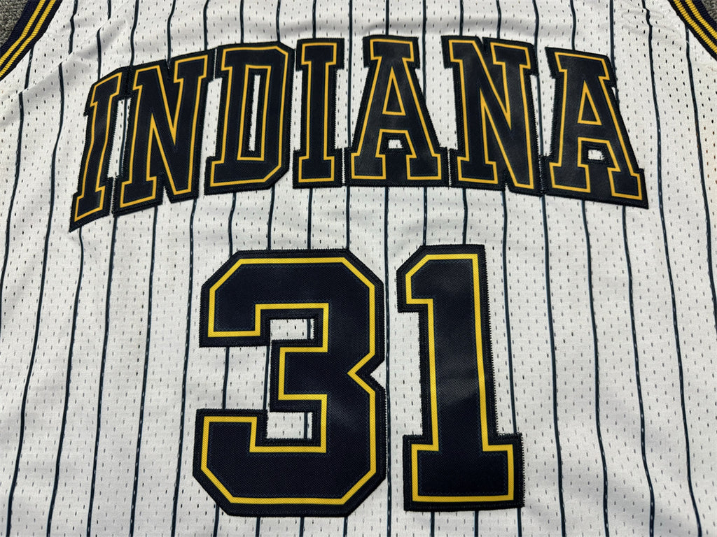 Men's Indiana Pacers Reggie Miller White Hardwood Classics Swingman Jersey
