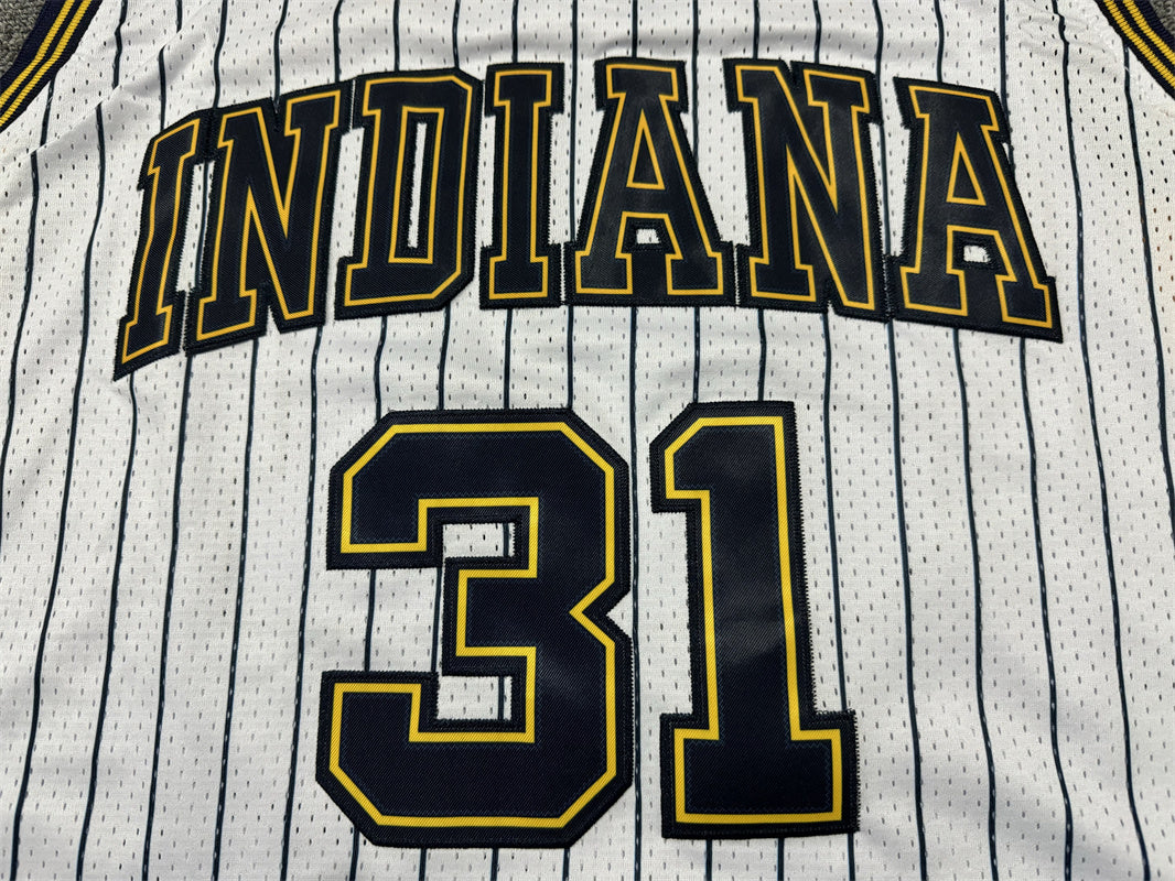 Men's Indiana Pacers Reggie Miller White Hardwood Classics Swingman Jersey