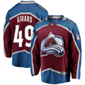 Men's Colorado Avalanche Samuel Girard Burgundy Breakaway Player Jersey