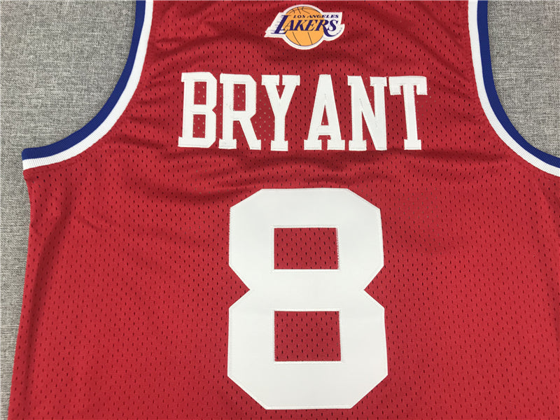 Men's 03 All Star Los Angeles Lakers Kobe Bryant Red Hardwood Classics Swingman Jersey