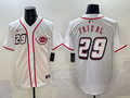 Men's Cincinnati Reds TJ Friedl White 2025 MLB Speedway Classic Home Replica Jersey