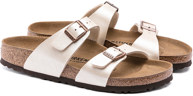 Birkenstock Sydney 1016171 Birko-Flor Graceful Narrow Fit Pearl White Sandals