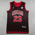 Men's Chicago Bulls Michael Jordan Black Swingman Player Jersey - Statement Edition