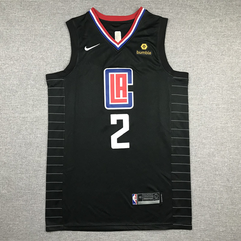 Men's LA Clippers Kawhi Leonard Black 2022/23 Statement Edition Swingman Jersey
