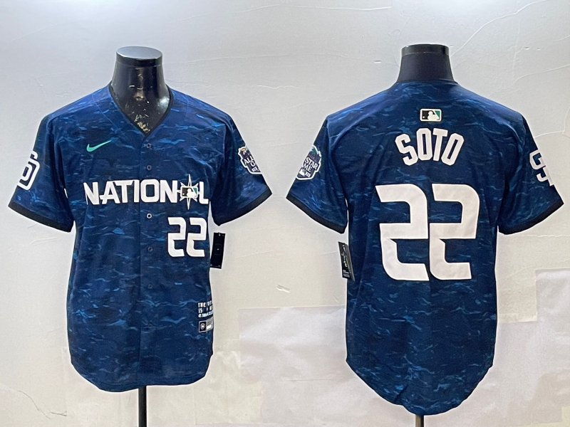 Men's National League Juan Soto Navy 2023 MLB All-Star Game Limited Player Jersey