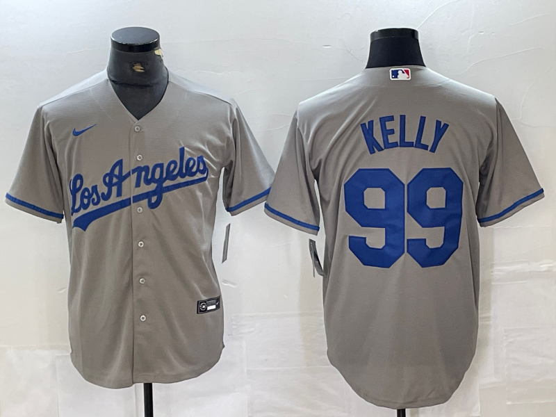 Men's Los Angeles Dodgers Joe Kelly Gray Replica Player Jersey