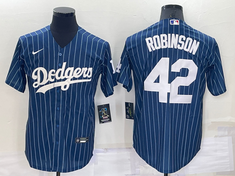 Men's Los Angeles Dodgers Jackie Robinson Blue Fashion Player Jersey