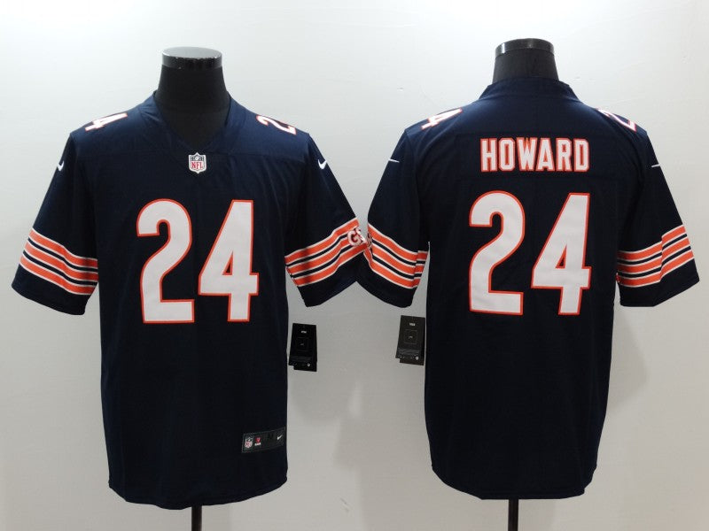 Men's Chicago Bears Jordan Howard Navy Game Player Jersey