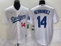 Men's Los Angeles Dodgers Enrique Hernandez White Replica Baseball Jersey