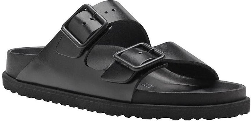 Birkenstock Arizona 1025918 Double-Buckle Black Leather Sandals