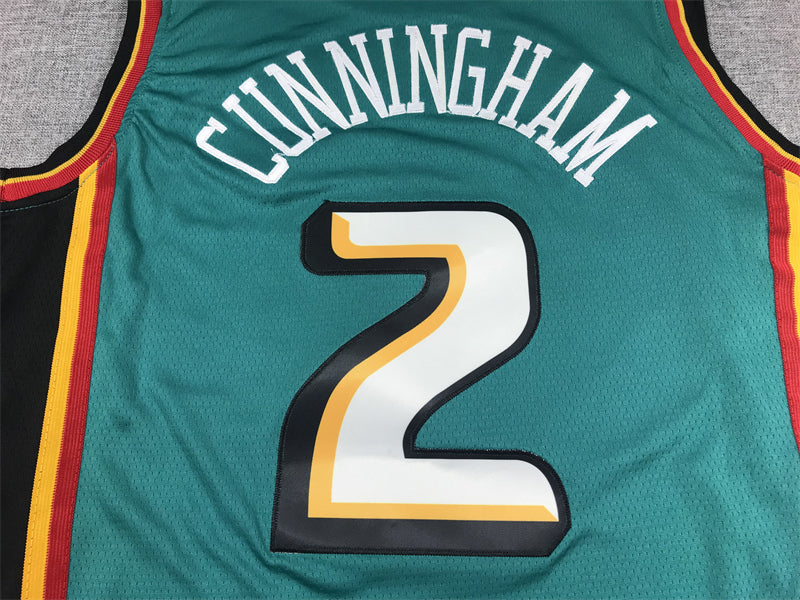 Men's Detroit Pistons Cade Cunningham Teal 2022/23 Swingman Jersey - Classic Edition