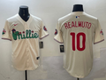 Men's Philadelphia Phillies JT Realmuto Cream Replica Player Jersey