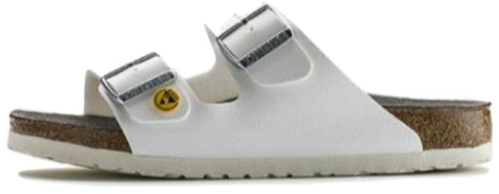 Birkenstock Arizona ESD Birko-Flor 0089418 Narrow Fit White Sandals