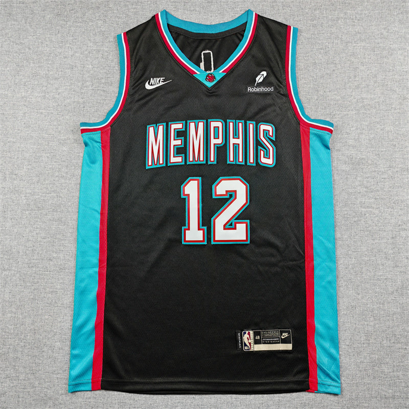 Men's Memphis Grizzlies Ja Morant Black Swingman Jersey - Classic Edition