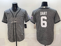Men's New York Giants Jaxson Dart Grey Game Jersey