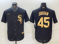 Men's Chicago White Sox Michael Jordan Black Replica Team Jersey