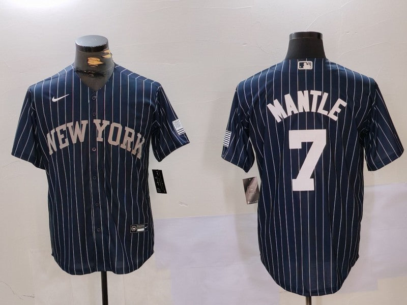 Men's New York Yankees Mickey Mantle Navy Player Jersey