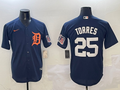 Men's Detroit Tigers Gleyber Torres Navy Limited Player Jersey