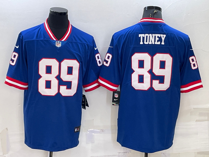 Men's New York Giants Kadarius Toney Royal Classic Retired Player Game Jersey