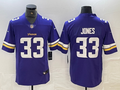 Men's Minnesota Vikings Aaron Jones Purple Player Game Jersey