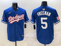 Men's Los Angeles Dodgers Freddie Freeman Royal Player Jersey
