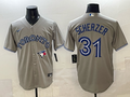 Men's Toronto Blue Jays Max Scherzer Gray Player Jersey