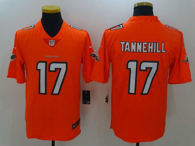 Men's Miami Dolphins Ryan Tannehill Orange Game Jersey