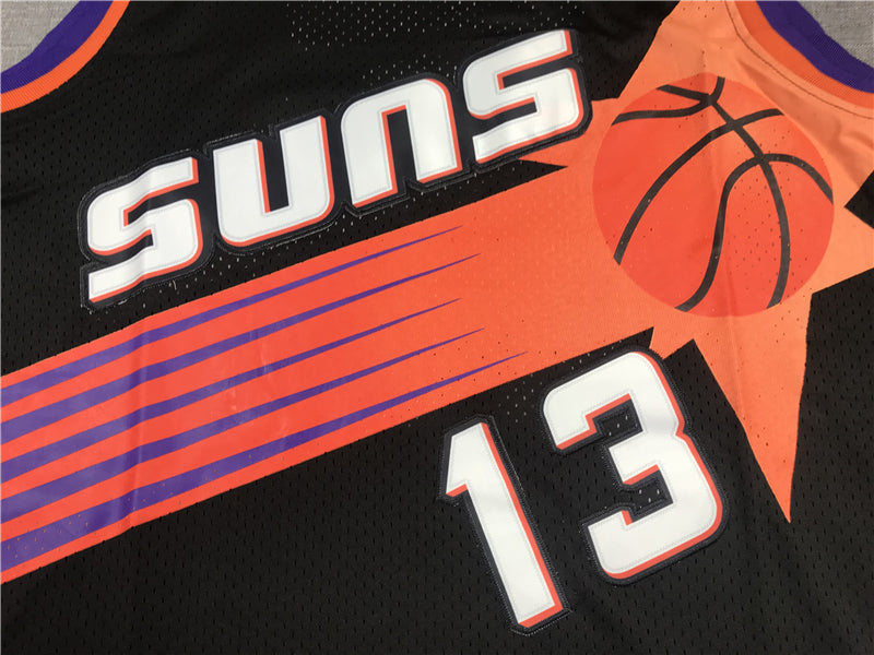 Men's Phoenix Suns Steve Nash Black 1996-97 Hardwood Classics Swingman Jersey