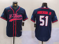 Men's Houston Texans Will Anderson Jr. Navy Game Player Jersey